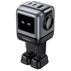 მობილურის დამტენი UGREEN 25685B Nexode RG, 65W, USB, USB Type-C, Black/Grey  - Primestore.ge