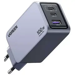 მობილურის დამტენი UGREEN X757(25874) Nexode Pro, 100W, USB, USB Type-C, Grey  - Primestore.ge