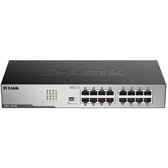 სვიჩი D-Link DGS-1016D Unmanaged Switch 16x1000Base-T, Surge 1KV, metal case  - Primestore.ge
