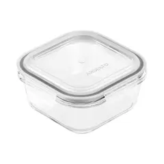 კონტეინერი Ardesto Food storage container Gemini 0.5l, borosilicate glass, plastic, square, transparent  - Primestore.ge