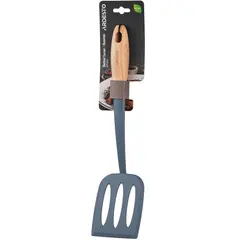 სპატულა Ardesto Slotted turner Midori, 34.5cm, nylon, wood, blue  - Primestore.ge