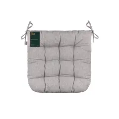 სკამის ბალიში Ardesto Sitpad Oliver, 40x40cm, 100% cotton, filling: 50% holofiber, 50% pp, gray  - Primestore.ge