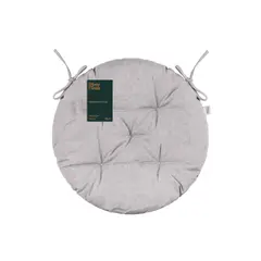 სკამის ბალიში Ardesto Sitpad Oliver, 40cm, 100% cotton, filling: 50% holofiber, 50% pp, gray  - Primestore.ge