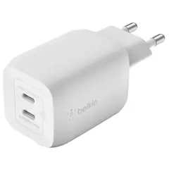 ადაპტერი Belkin Wall Charger 65W 2xUSB-C GAN PD PPS, white  - Primestore.ge