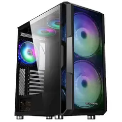 ქეისი 2E GW05 Gaming Computer case CONTEGO NEO MidT, EATX ARGB, ARGB, TG (side panel), without PSU Black  - Primestore.ge