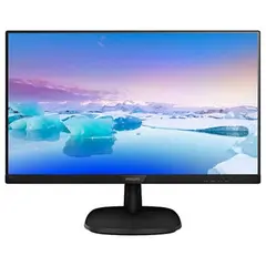 მონიტორი Philips 243V7QJABF/01, 23.8", Monitor, FHD, IPS, HDMI, VGA, DP, Black  - Primestore.ge