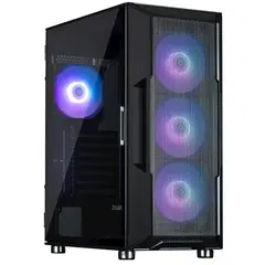 ქეისი Zalman I3NEOARGBBLACK, Computer Case, MidT, ATX, micro-ATX, mini-ATX, USB 2.0, USB 3.0x2, Black  - Primestore.ge