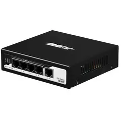 სვიჩი 2E 2E-SP401F-2 PowerLink, 5-Port, PoE+Switch, Black  - Primestore.ge