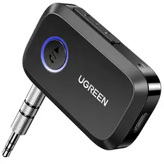 Bluetooth მიმღები UGREEN CM596 (90748), Bluetooth, AUX, Car Adapter, Black  - Primestore.ge