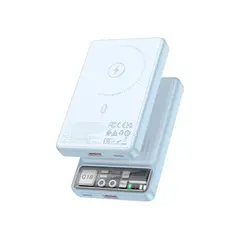 პორტატული დამტენი Hoco Q18 Tourer 22.5W fully compatible power bank with magnetic fast (10000mAh) blue  - Primestore.ge