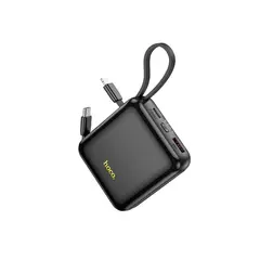 პორტატული დამტენი Hoco Q23 Blade 22.5W+PD20W fully compatible power bank with cable(10000mAh) Black  - Primestore.ge