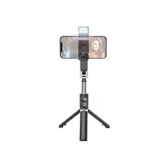 მობილურის სამაგრი Hoco K16 aluminum alloy fill light live broadcast holder black  - Primestore.ge