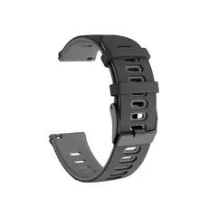 სმარტ საათის სამაჯური For Samsung Galaxy Watch's Silicone Watch Strap 20mm - Black / Grey  - Primestore.ge