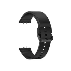 სმარტ საათის სამაჯური For Samsung Galaxy Fit3 Watch Band Soft Silicone Strap Replacement - Black  - Primestore.ge