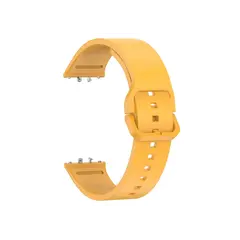სმარტ საათის სამაჯური For Samsung Galaxy Fit3 Watch Band Soft Silicone Strap Replacement - Yellow  - Primestore.ge