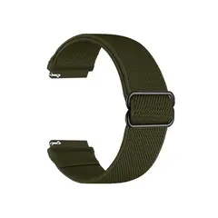 სმარტ საათის სამაჯური For Samsung Galaxy Watch6 Classic 47mm 43mm Watch Strap 20mm Adjustable Nylon Wrist Band - Dark Olive Green  - Primestore.ge
