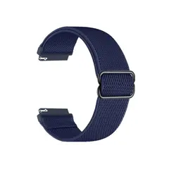 სმარტ საათის სამაჯური For Samsung Galaxy Watch6 Classic 47mm 43mm Watch Strap 20mm Adjustable Nylon Wrist Band - Dark Navy Blue  - Primestore.ge