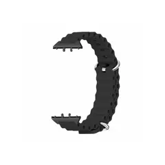 სმარტ საათის სამაჯური For Samsung Galaxy Fit3 Replacement Strap Drop-resistant Silicone Watch Band - Black  - Primestore.ge