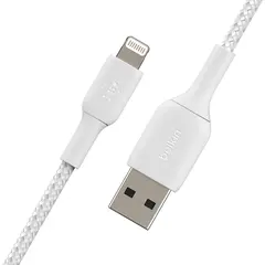 USB კაბელი BELKIN CAA002BT1MWH APPLE IPHONE CHARGER USB TO LIGHTNING  - Primestore.ge