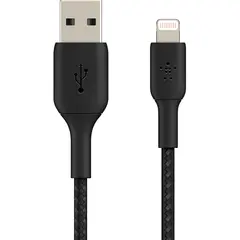USB კაბელი BELKIN BOOSTCHARGE BRAIDED LIGHTNING TO USB-A CABLE  - Primestore.ge