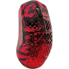 მაუსი SteelSeries Aerox 3 WL Faze Clan, RGB, USB-A/WL/BT, black-red  - Primestore.ge