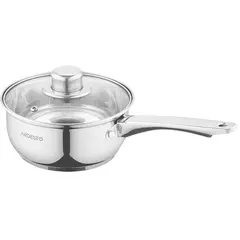 ქვაბი Ardesto Saucepan with glass lid Gemini Gourmet Aosta, 1.2l, stainless steel  - Primestore.ge