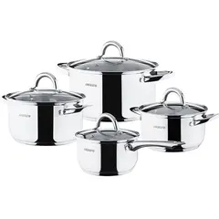 ქვაბების ნაკრები Ardesto Gemini Gourmet, 8 pcs, stainless steel  - Primestore.ge
