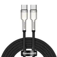 USB კაბელი Baseus Cafule Series Metal Data Cable Type-C to Type-C 100W 1m CATJK-C01  - Primestore.ge
