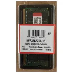 ოპერატიული მეხსიერება RAM Kingston DDR4 16GB Kingston KVR32S22D8/16 SODIMM  - Primestore.ge
