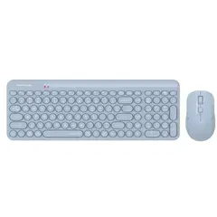 კლავიატურა და მაუსი A4Tech Fstyler FG3300 Air2 QuietKey 2-Zone Combo Desktop Blue  - Primestore.ge