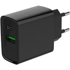 ადაპტერი Gembird TA-UC-PDQC20-01-BK 2-port 20W USB Fast Charger Black  - Primestore.ge