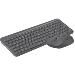 კლავიატურა და მაუსი A4Tech Fstyler FG3300 Air2 QuietKey 2-Zone Combo Desktop Grey  - Primestore.ge