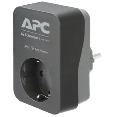 ადაპტერი APC PME1WB-GR, 1 Socket, Black  - Primestore.ge