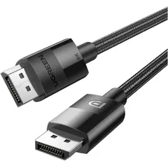 ვიდეო კაბელი UGREEN DP114 (80390), 8K, DisplayPort To DisplayPort, 1m, Black  - Primestore.ge