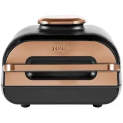 აეროგრილი Ninja AG551EUCP Foodi Max Health, 2460W, 3.8L, Grill And Air Fryer, Gold/Black  - Primestore.ge