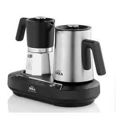 ყავის აპარატი Arzum OK0027 Moka, 1350W, Coffee Machine, Silver/Black  - Primestore.ge