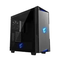 ქეისი Gigabyte AORUS C300 GLASS 2x120mm Fans Mid Tower Black  - Primestore.ge