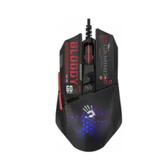 მაუსი A4tech W60 Max Mini Lightweight RGB Gaming Mouse Black  - Primestore.ge