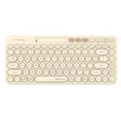კლავიატურა: A4Tech Fstyler FBK36C AS Bluetooth & 2.4G Keyboard Cafe Latte  - Primestore.ge