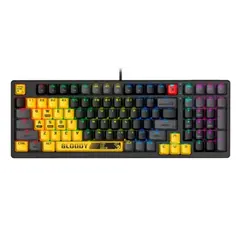 კლავიატურა A4tech Bloody S98 RGB Mechanical Gaming Keyboard Red Switch US Layout Sports Lime  - Primestore.ge