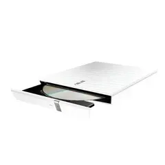 დისკის წამკითხველი ASUS ODD portable SDRW-08D2S-U LITE DVD+-R/RW burner USB2.0 white Retail Box Slim  - Primestore.ge