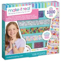 სამაჯურების ასაწყობი ნაკრები Make It Real 1742MR, Alphabet Bead Bracelet Set  - Primestore.ge