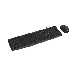 კლავიატურა და მაუსი Canyon SET-W01 Keyboard+Mouse Wireless Black  - Primestore.ge