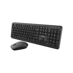 კლავიატურა და მაუსი CANYON SET-W20 UK/US Keyboard+Mouse Velvet Wireless Black  - Primestore.ge