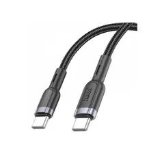 USB კაბელი Hoco U117 Type-C to Type-C 60W charging data cable Black  - Primestore.ge
