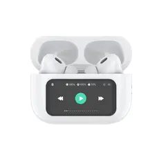 ყურსასმენი Celly SOUNDLED With ANC & ENC True Wireless Earphones with LED display White  - Primestore.ge