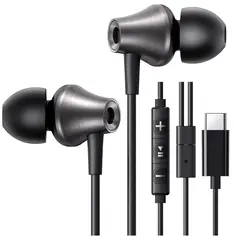 ყურსასმენი UGREEN EP105 (35754), In-Ear Headphones, Wired, USB-C, Black  - Primestore.ge