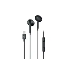 ყურსასმენი Celly UP1300 USB Type-C Stereo Earphones Black  - Primestore.ge