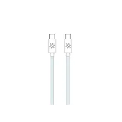 USB კაბელი Celly PD USB Type-C cable to USB Type-C (60 W) 1.5M Azure  - Primestore.ge