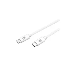 USB კაბელი Celly PD USB Type-C cable to USB Type-C (60 W) 1.5M White  - Primestore.ge